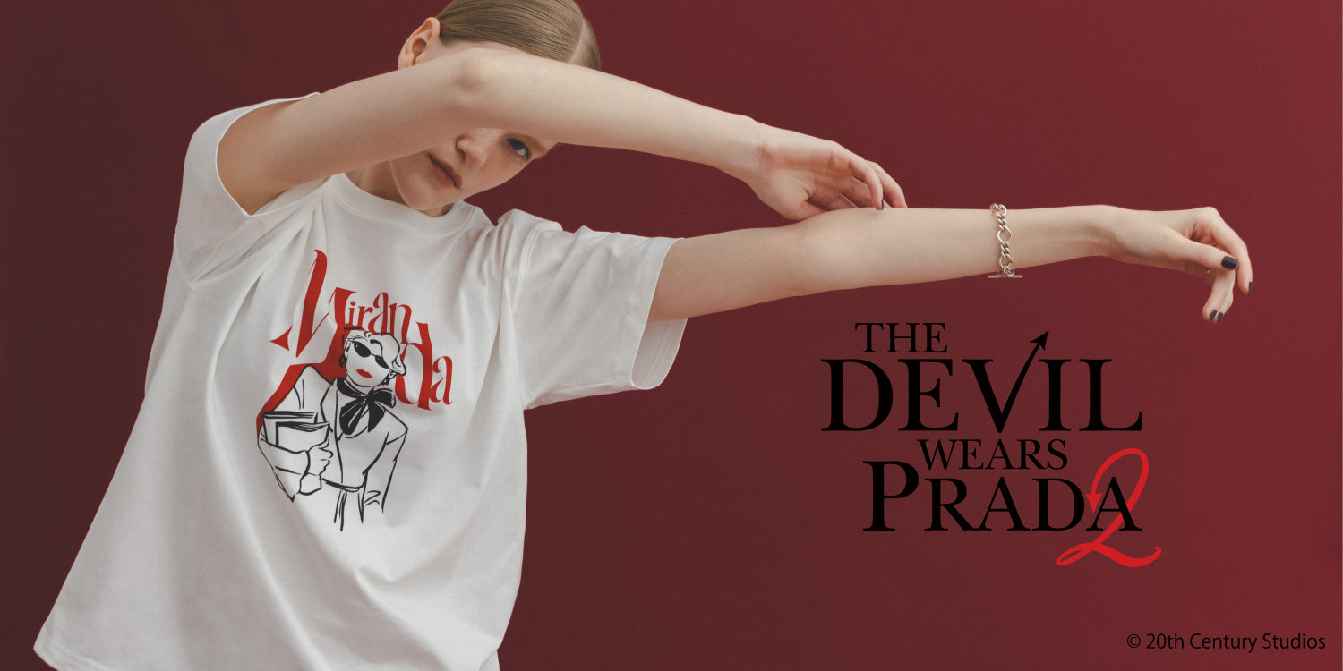 WP260515 映画『プラダを着た悪魔2』の世界観をデザインした、『THE DEVIL WEARS PRADA2』コレクションが、ナノ・ユニバースより登場。