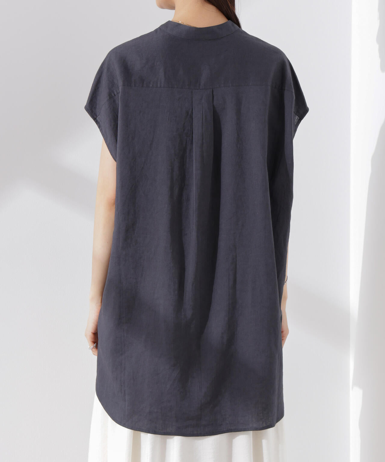 Anti Smell Linen フレンチスリーブシャツ 6735121302