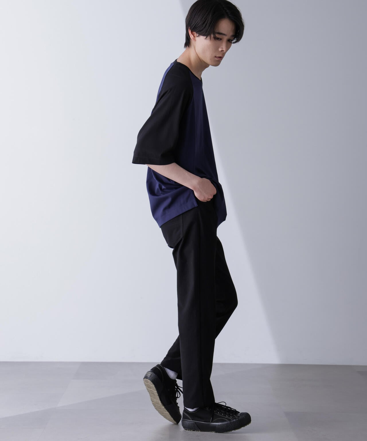WEB限定/ワイドシルエットラグランTシャツ 半袖 6724224207