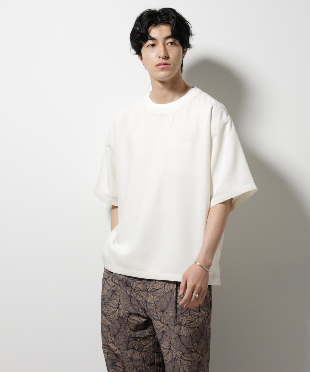テックリネン布帛Tシャツ 半袖 6725124222