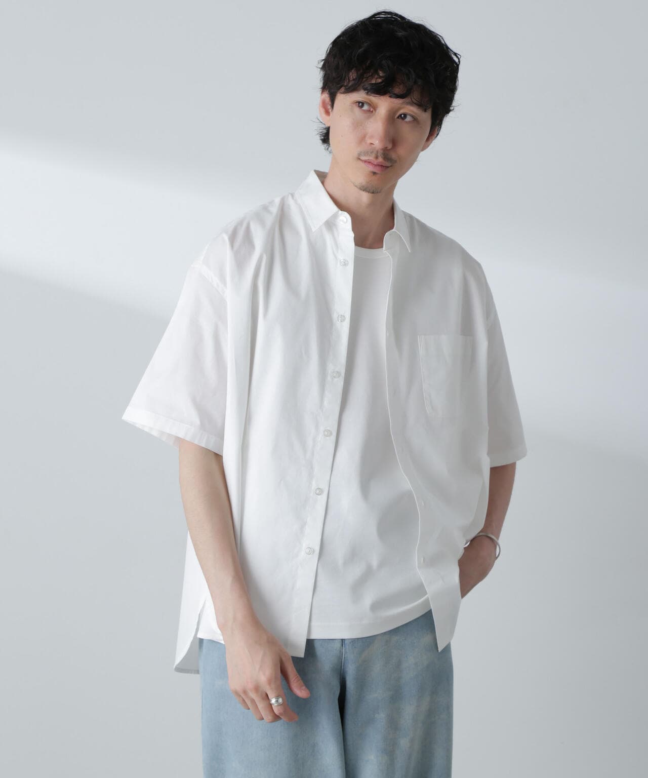 BIGシャンブレーシャツ 半袖 6724221215