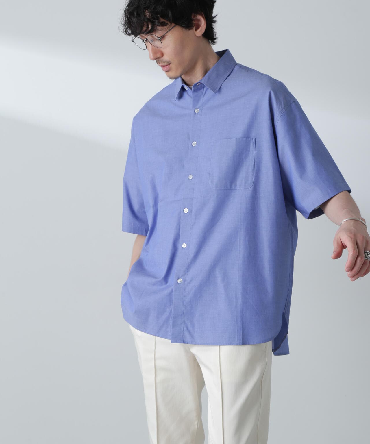 BIGシャンブレーシャツ 半袖 6724221215