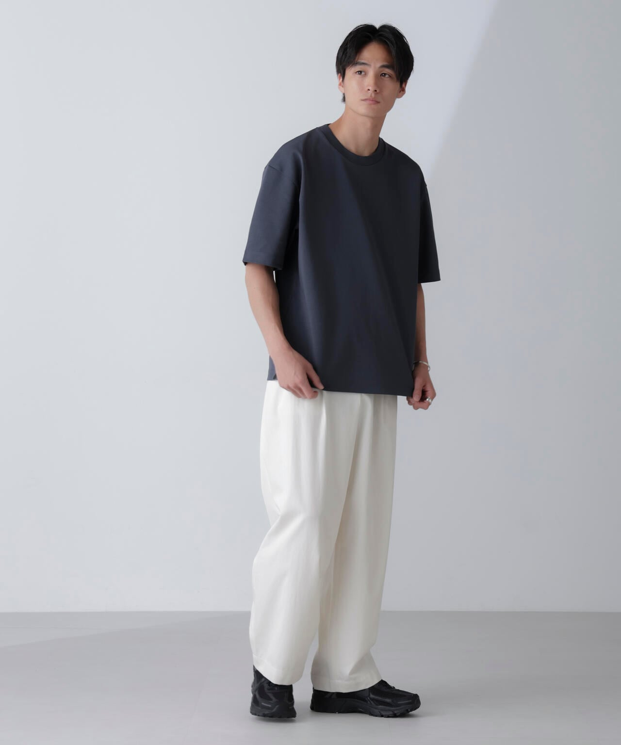 ダブルスムースクルーネックBIGTシャツ 半袖 6724124233