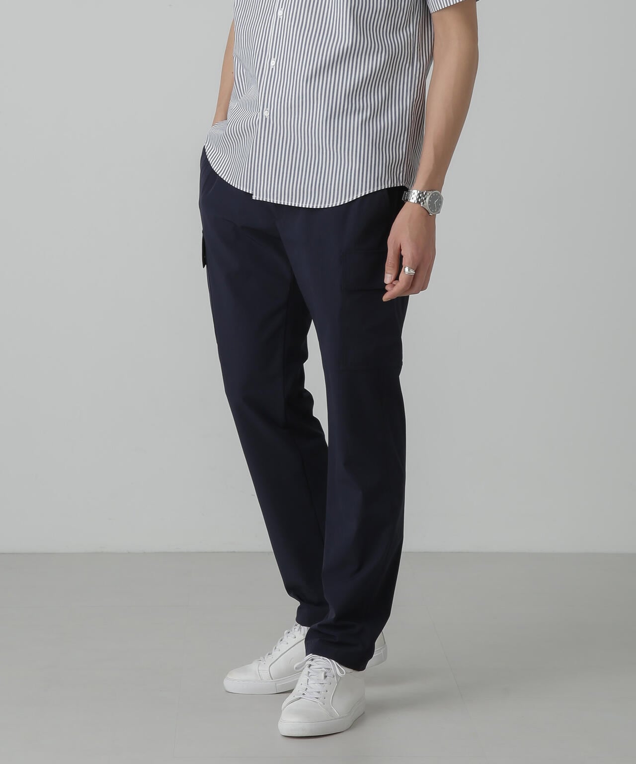 「N trousers」スリムストレッチ カーゴパンツ 6684127237