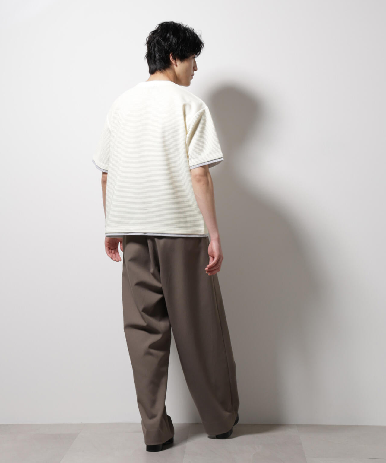 ガーターフェイクレイヤードTシャツ 半袖 6725124236