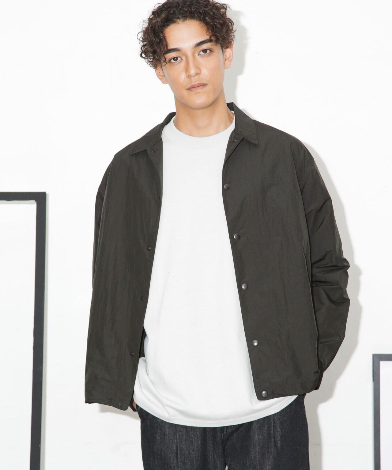 ナイロンヘムシャーリングシャツブルゾン 6683220221