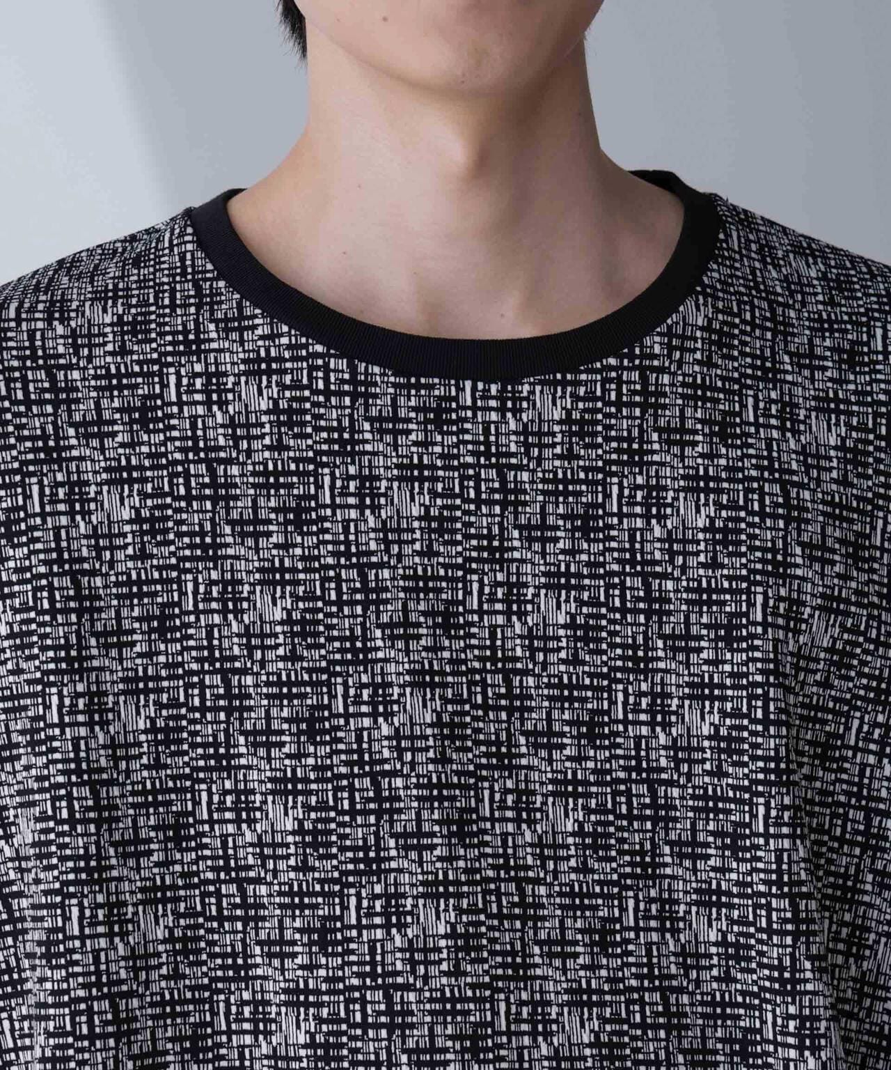 WEB限定/パターンジャガードTシャツ 半袖 6724224205