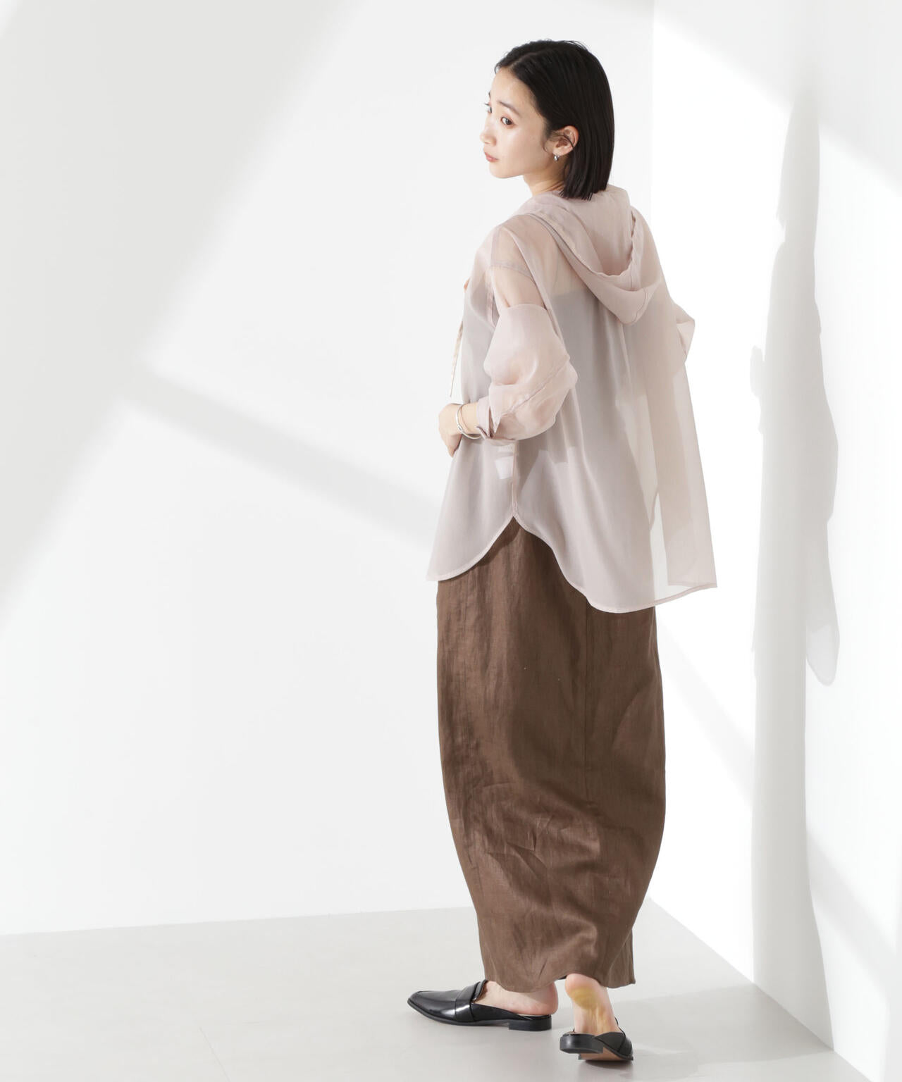 シアーフードシャツ 6735120316