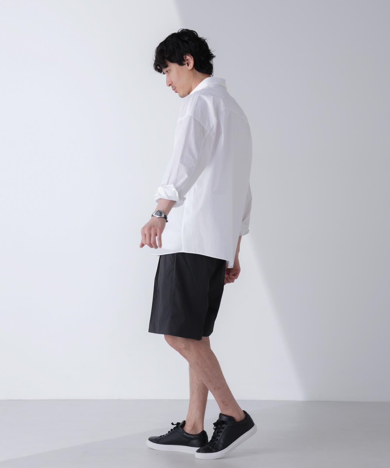 「N SHORTS」ショーツ ライトナイロンピンストライプ 6684128206