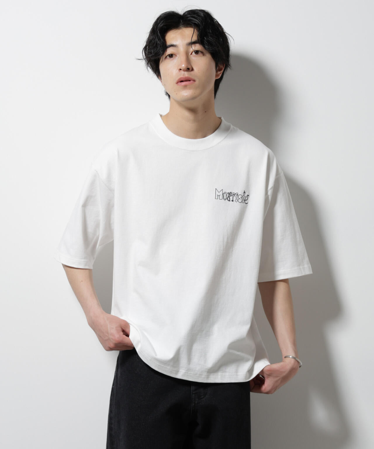 「MOFFISIE」オリジナル刺繍プリント Tシャツ 半袖 6725124243