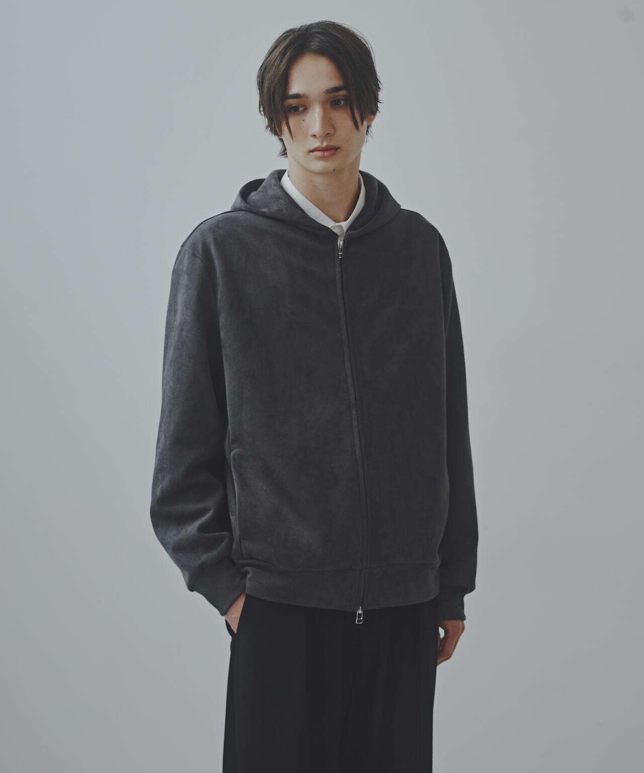 「Commonuse」フェイクスウェードパーカー 6684212220
