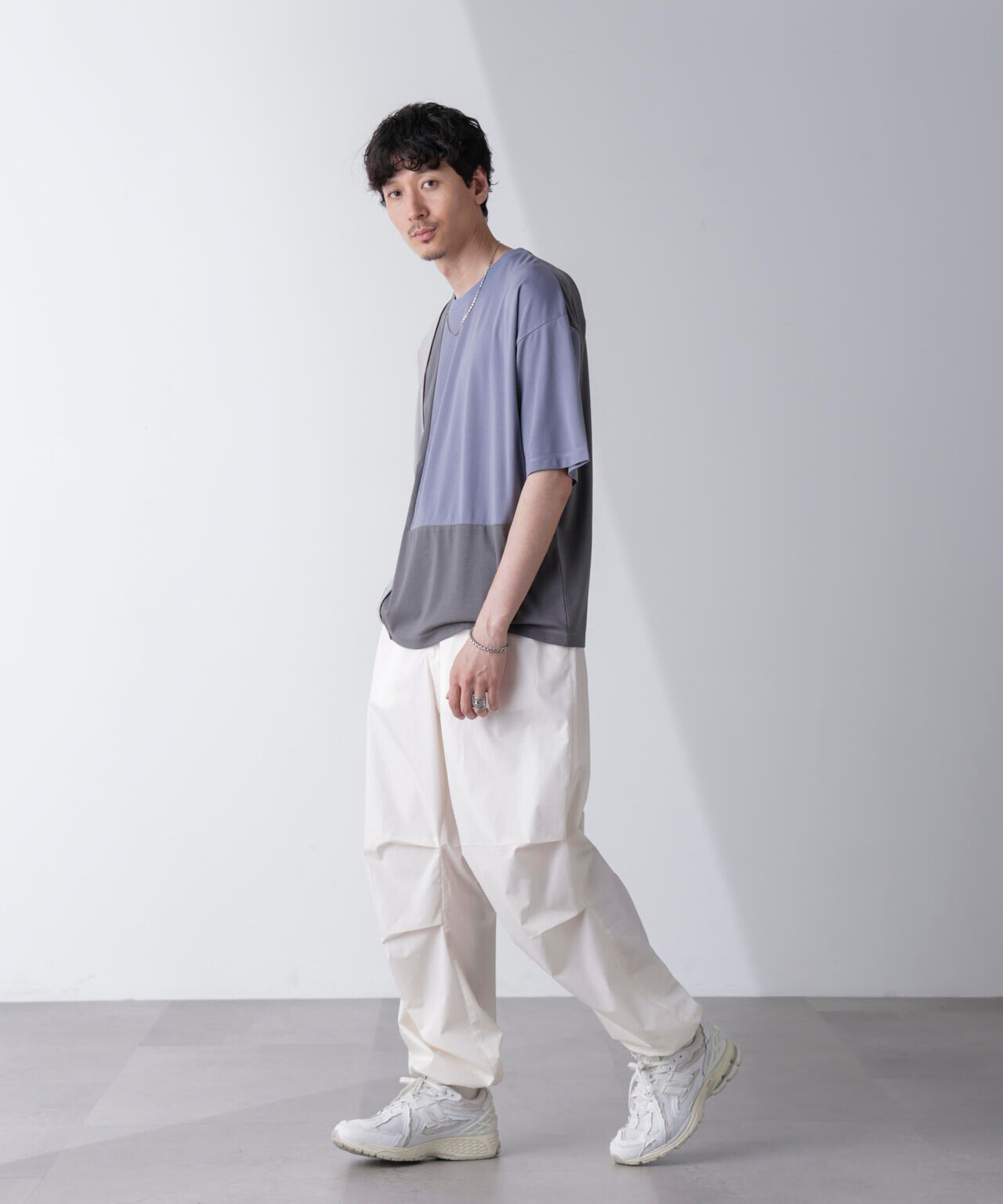 リラックス切り替えスムースTシャツ 半袖 6724124261