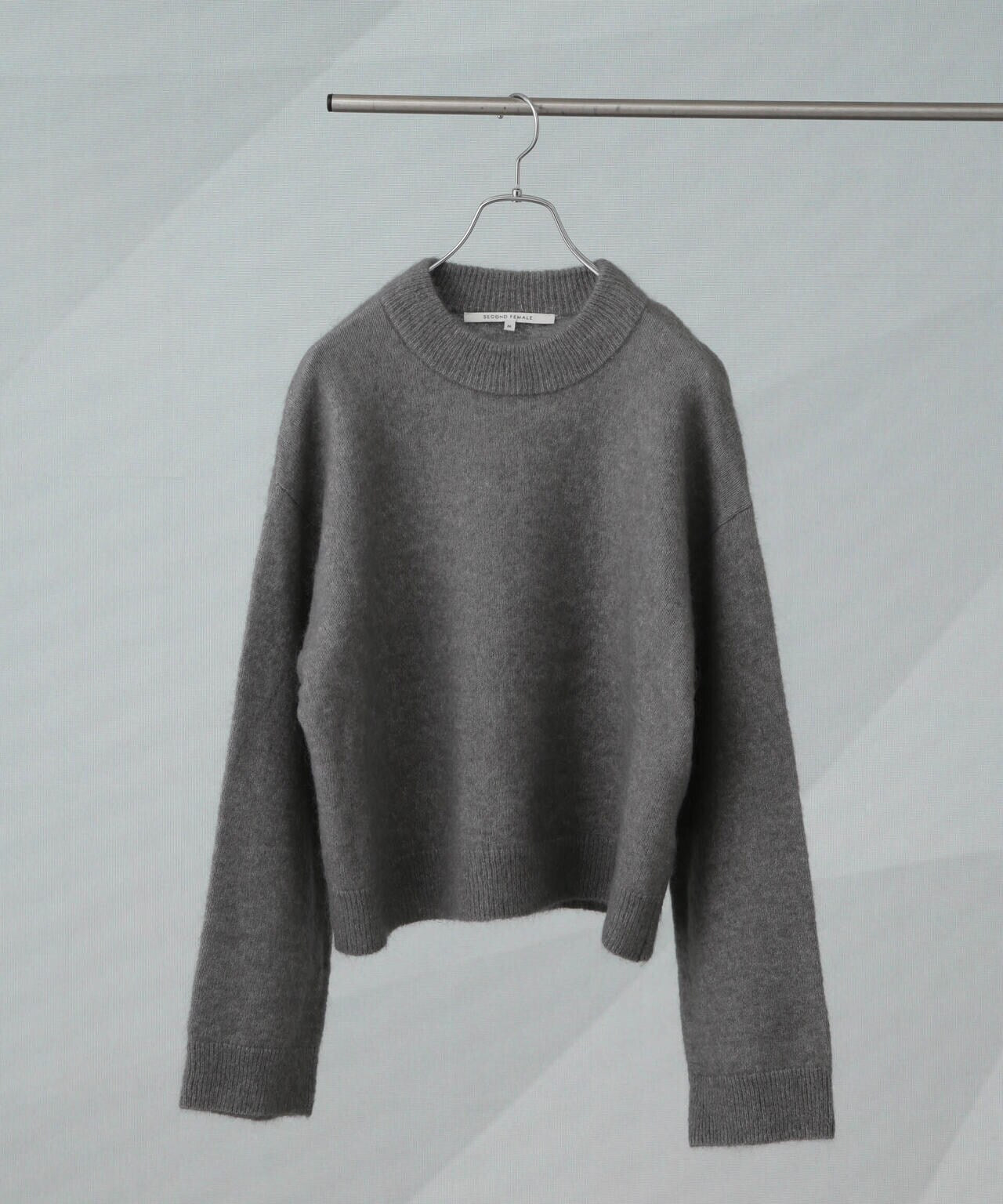 SECOND FEMALE/Brook Knit DropShoulder O-Neck 6714222058