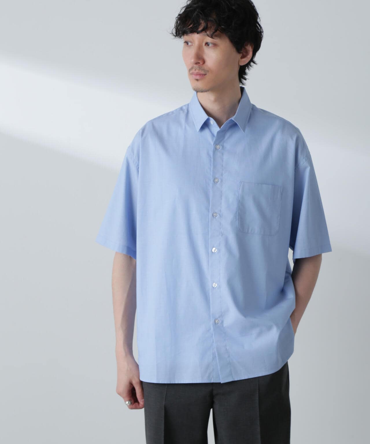 BIGシャンブレーシャツ 半袖 6724221215