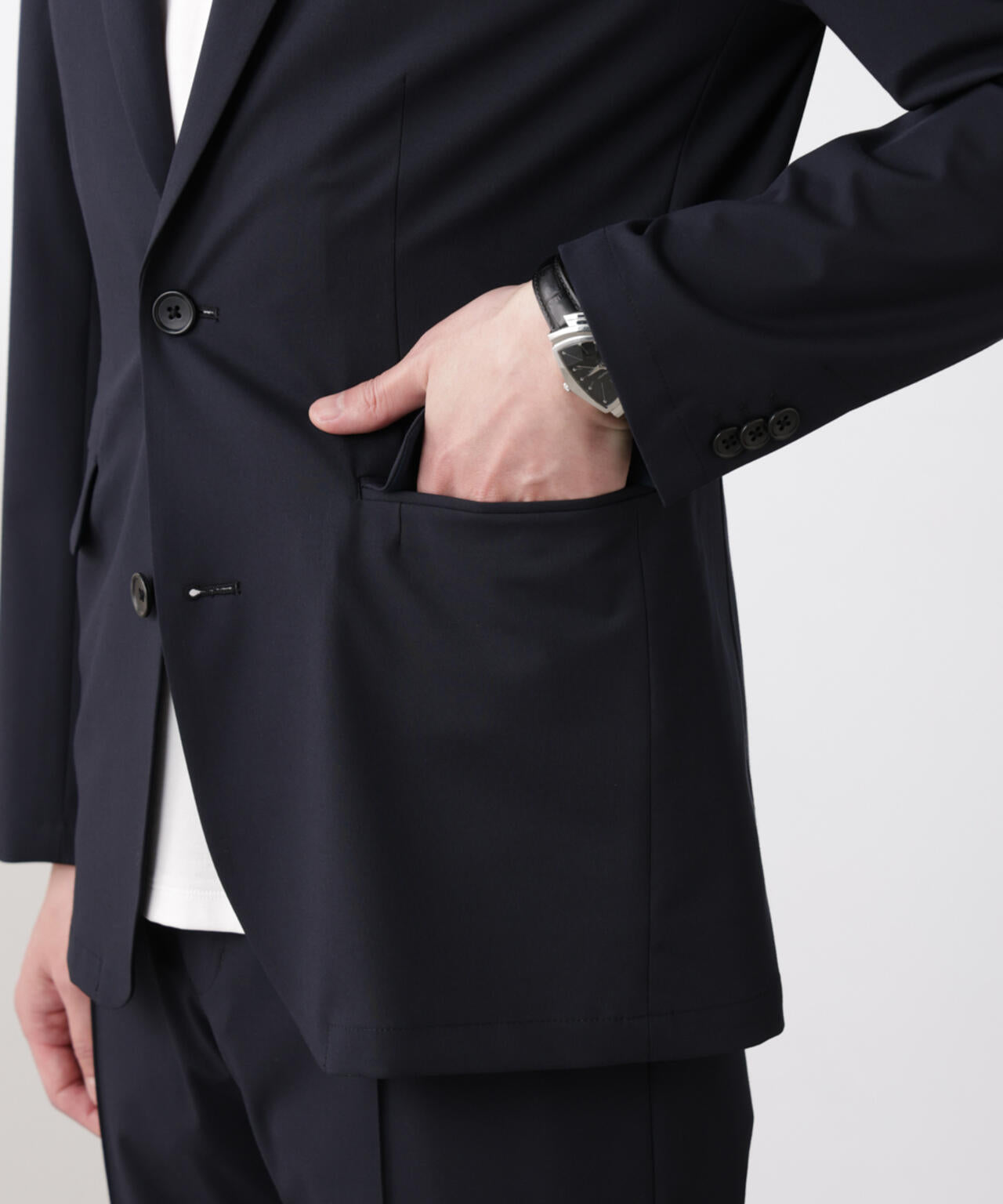 「N JACKET BASIC」トロピカルストレッチジャケット(セットアップ可) 6685117202