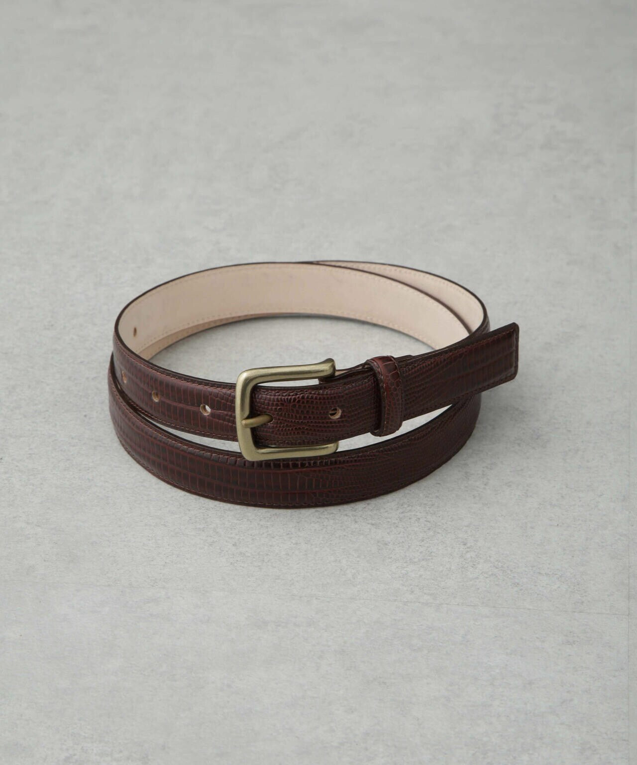 ITTI/別注 CROCO EMBOSS BELT 6704250004