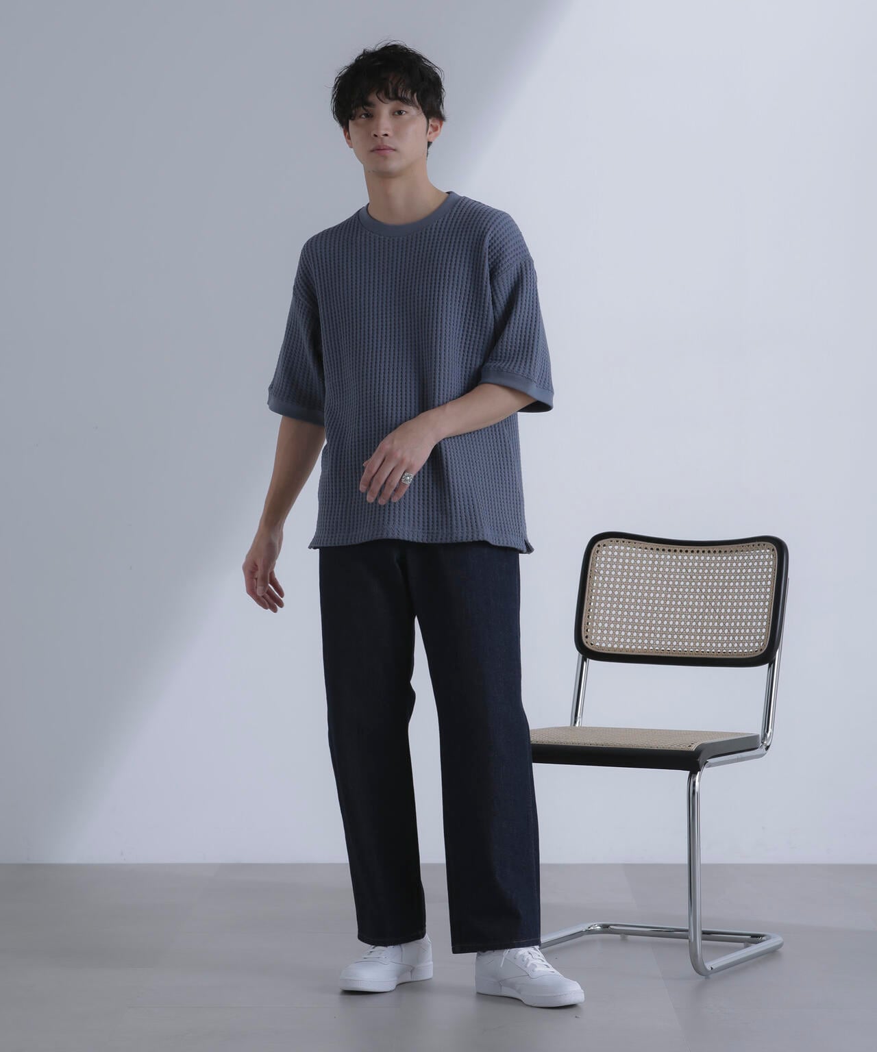 オニワッフルビッグTシャツ 五分袖 6724124212