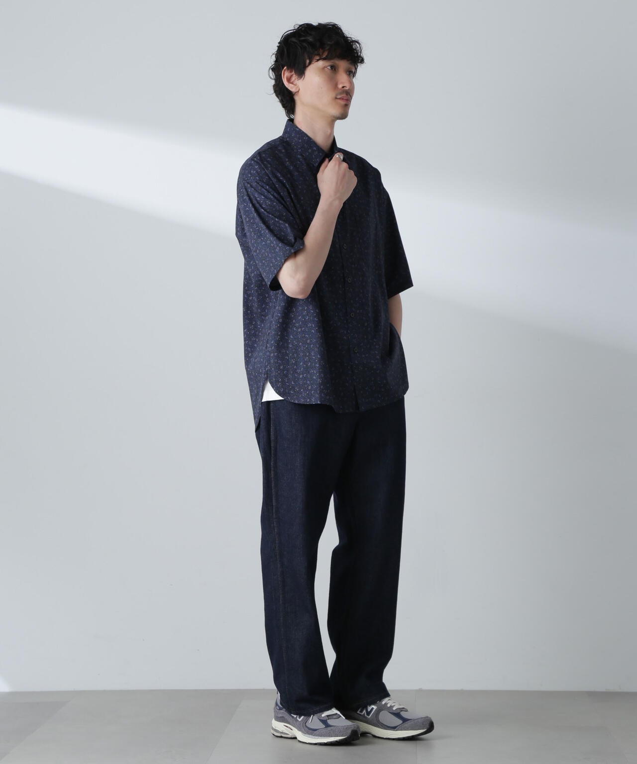 小花柄レギュラーシャツ 半袖 6724121230