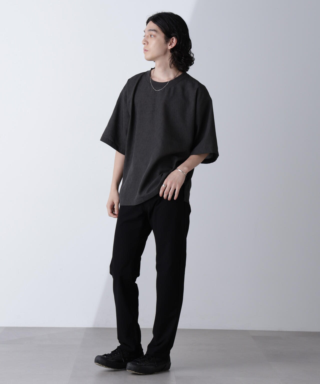 テックリネン布帛Tシャツ 半袖(セットアップ可) 6724224230
