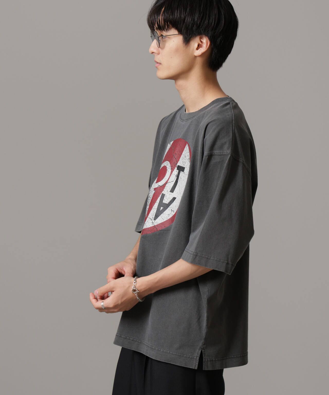 「NOT ALL」オーバーダイTシャツ 半袖 6724224227