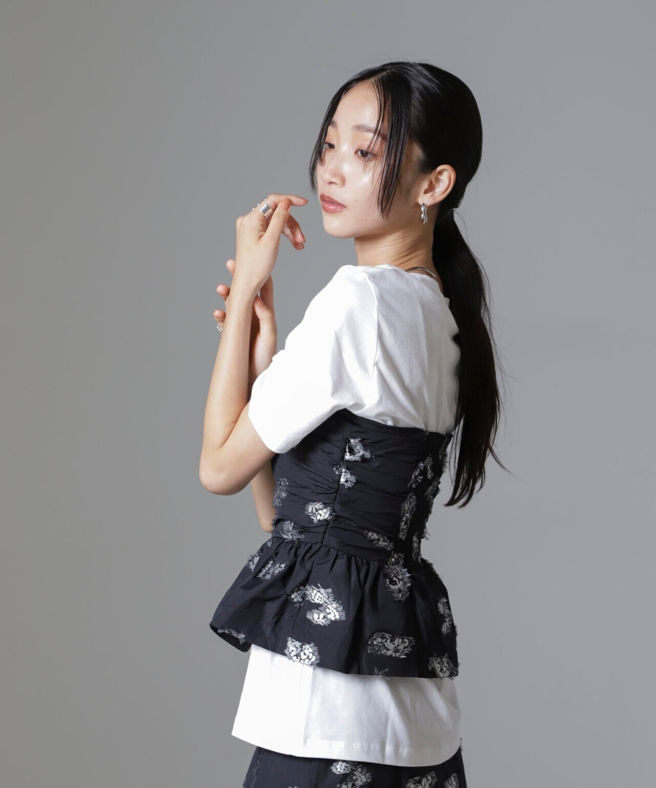 Baum und Pferdgarten/Flower Jacquard ビスチェ(セットアップ可) 6714225001