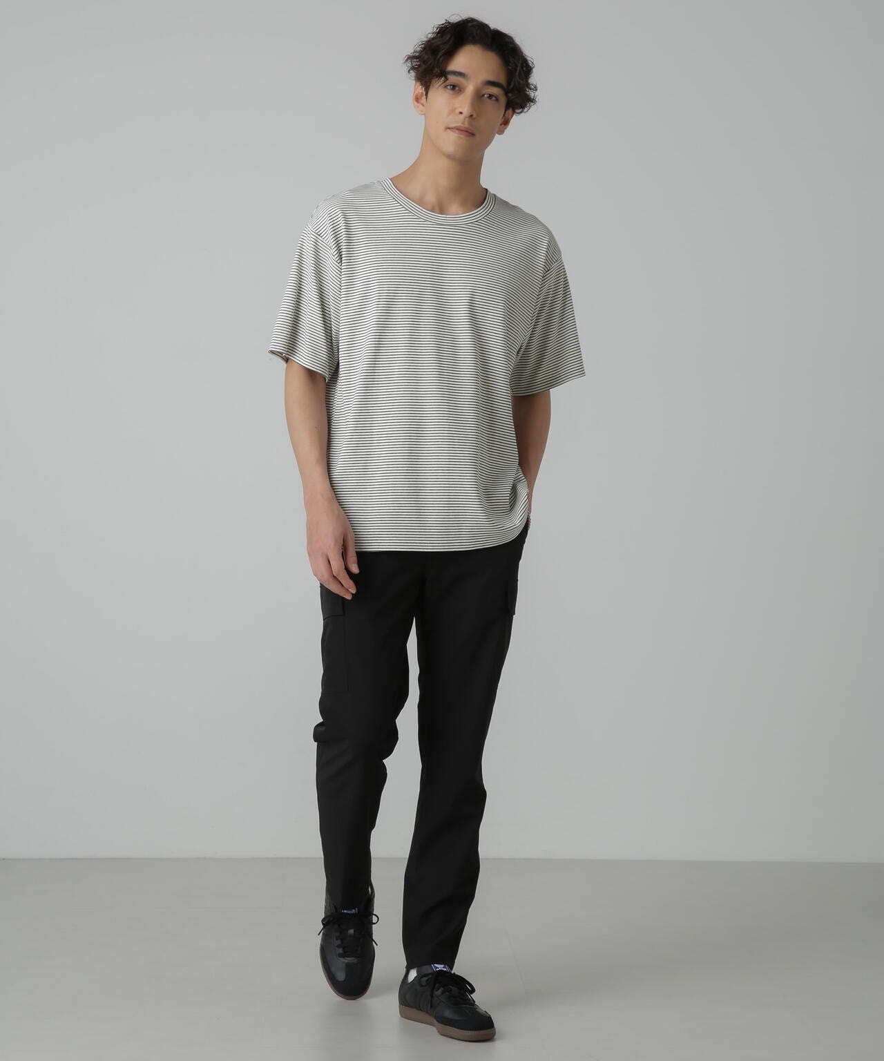 「N trousers」スリムストレッチ カーゴパンツ 6684127237