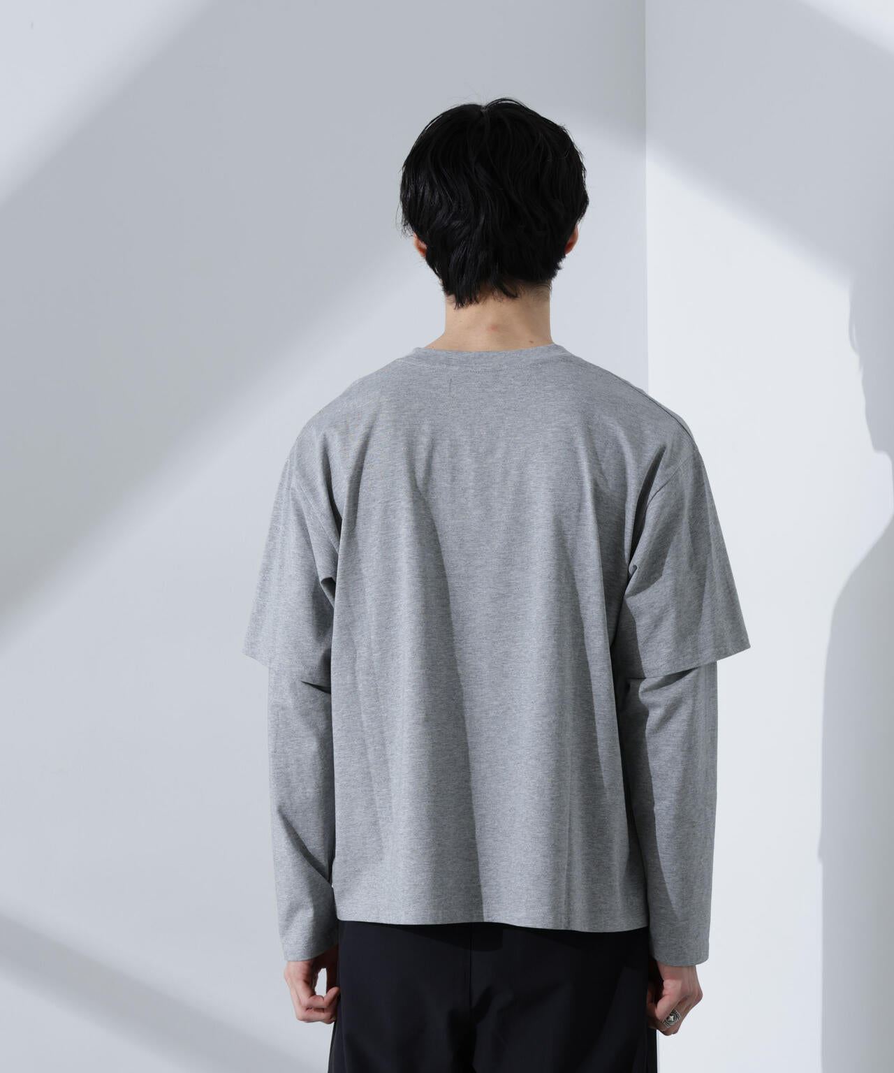 WEB限定/フェイクレイヤードTシャツ 長袖 6725123215