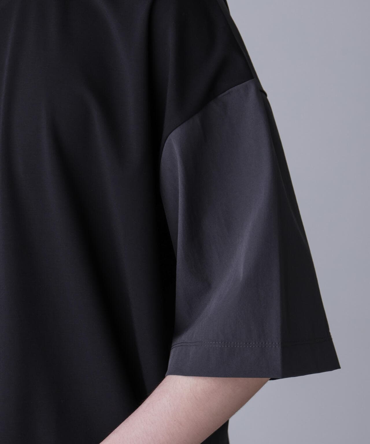 WEB限定/袖切り替えビッグTシャツ 半袖 6724224211