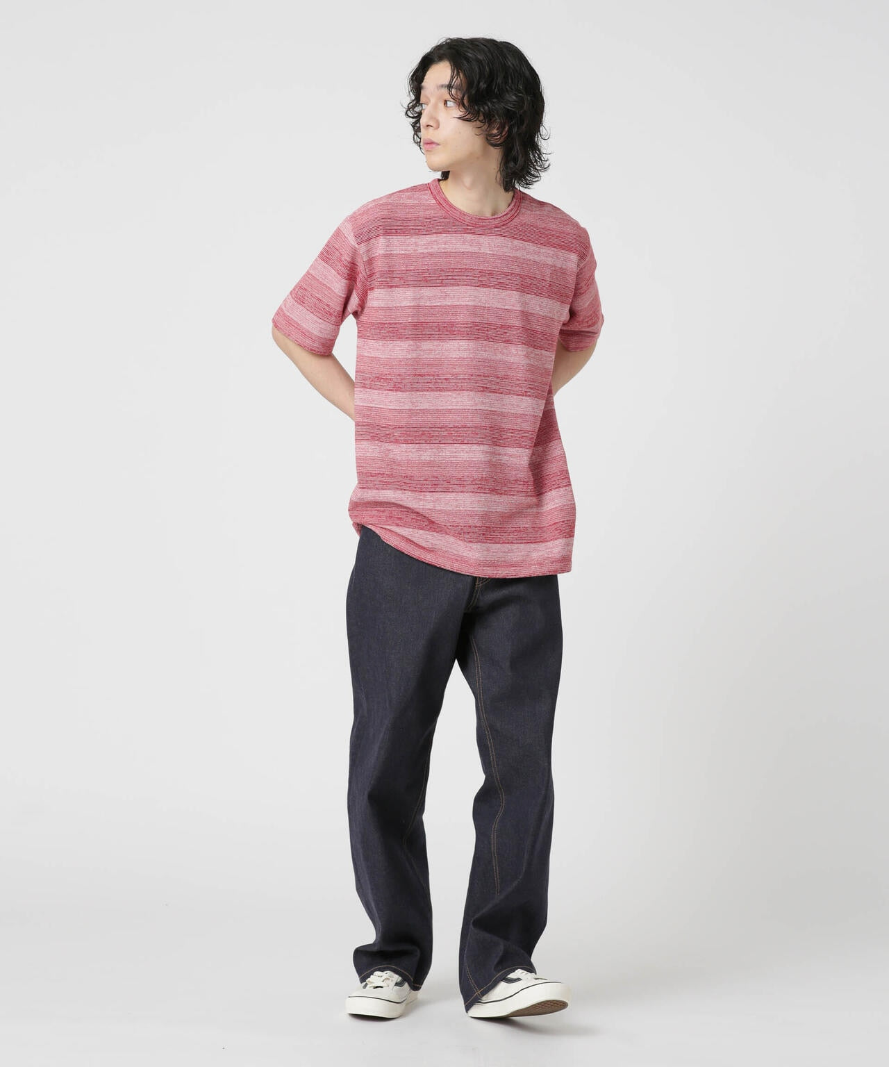 LB.03/メランジボーダークルーネックTシャツ 6683124232