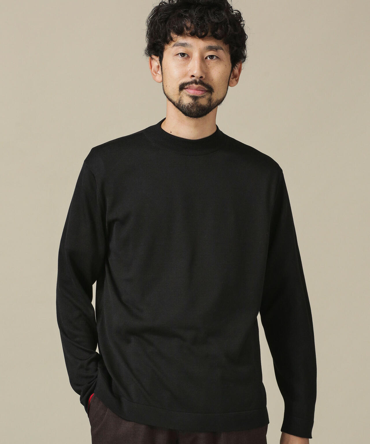 JAL×AXF×NU］シルクモックネックJAPANニット