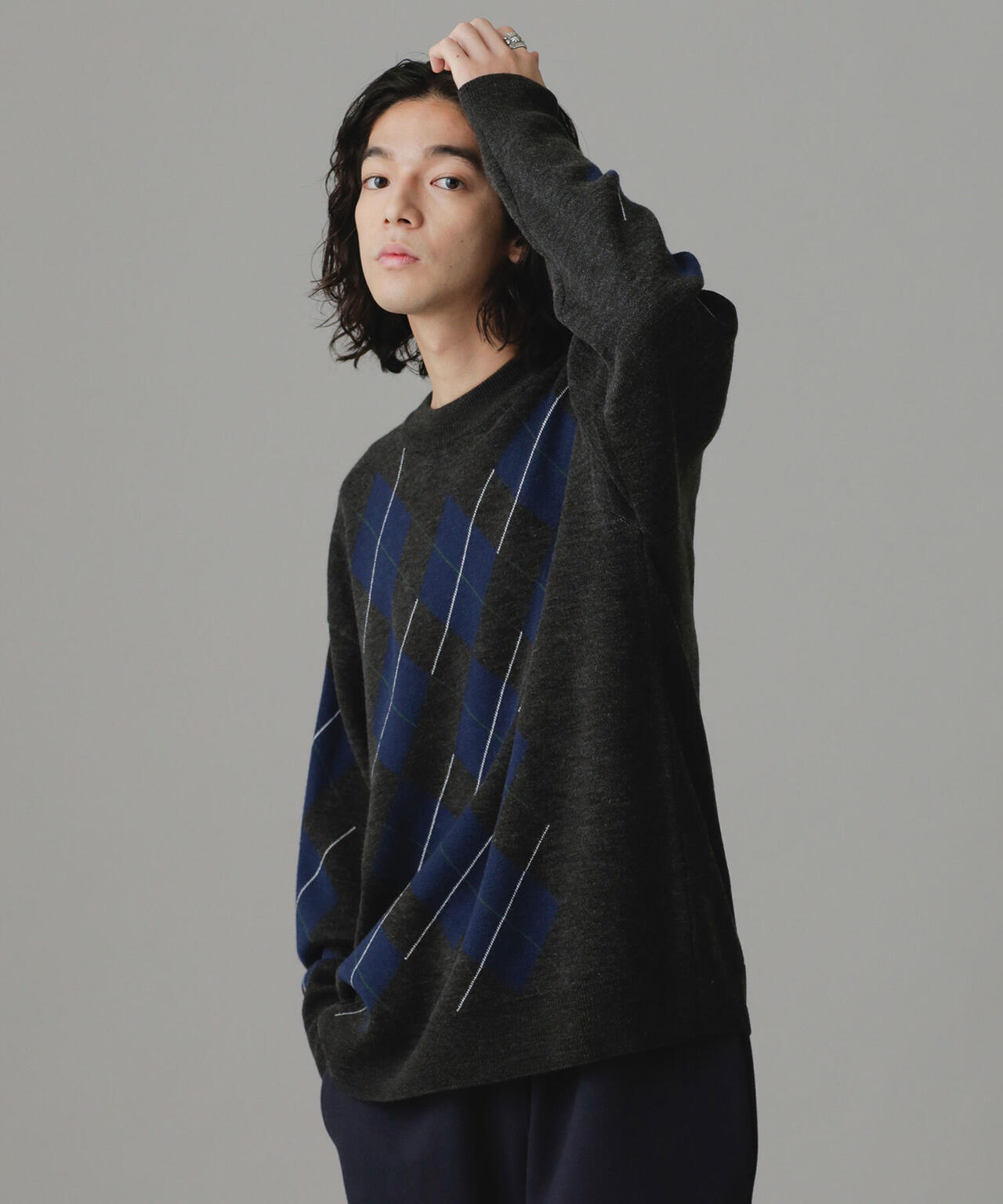 LB.03/アーガイルクルーネックニット 6682222213