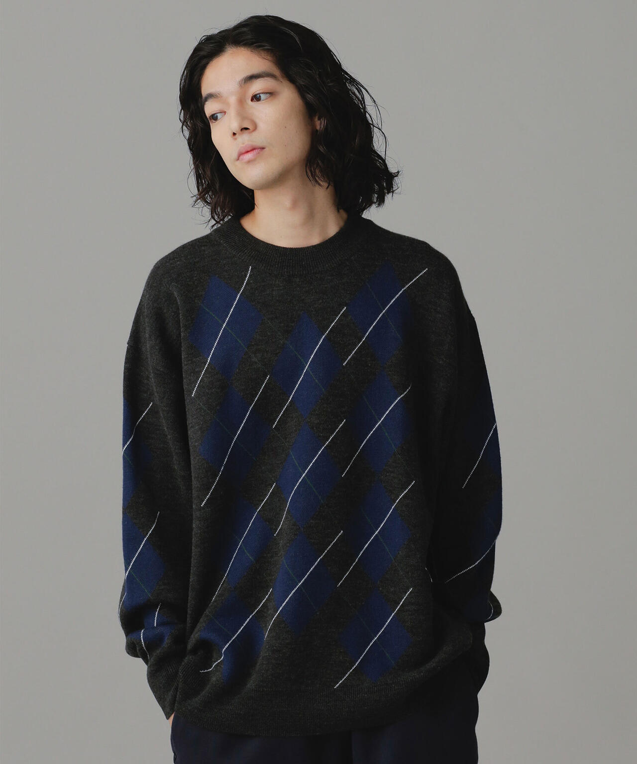 LB.03/アーガイルクルーネックニット 6682222213