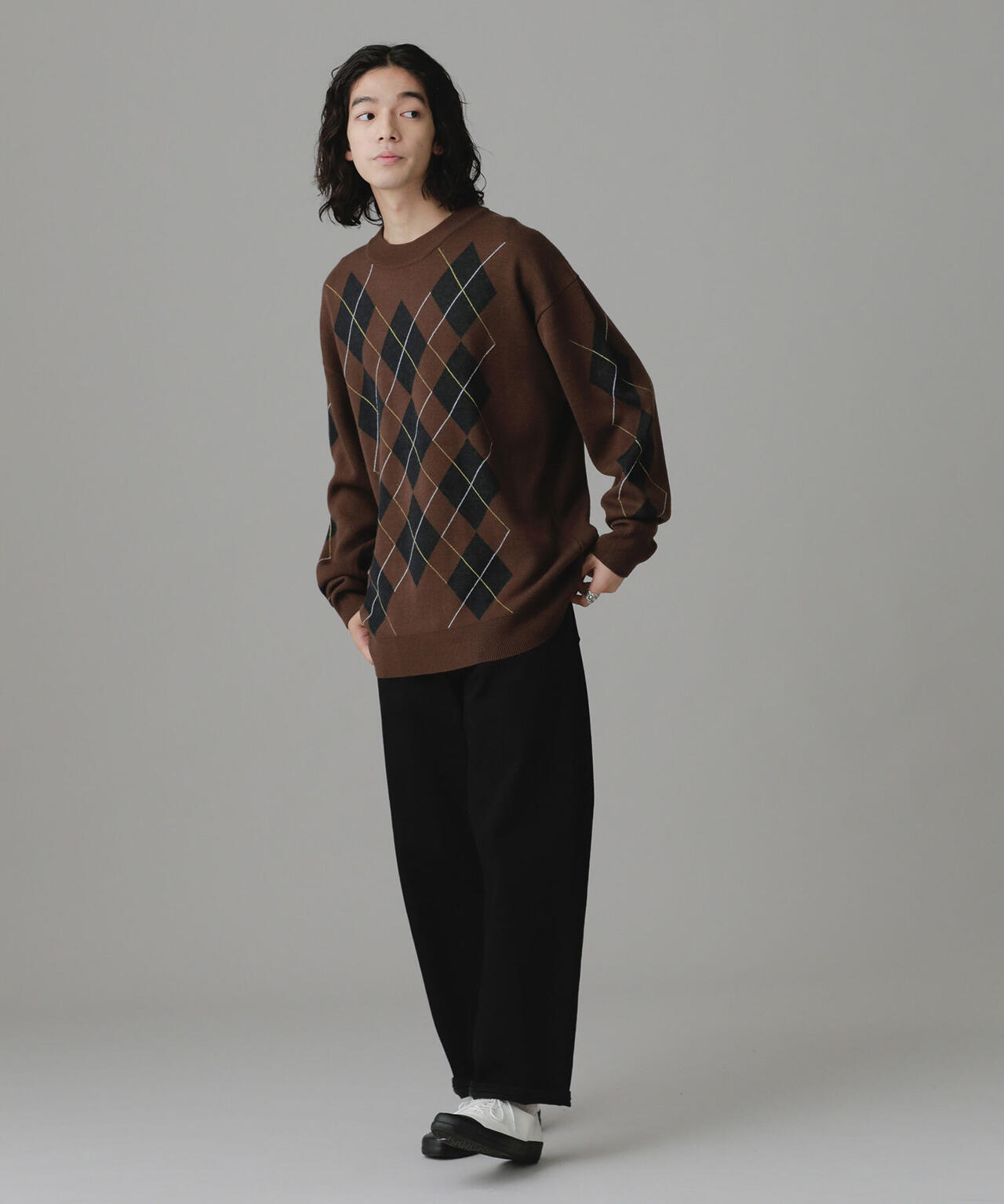 LB.03/アーガイルクルーネックニット 6682222213