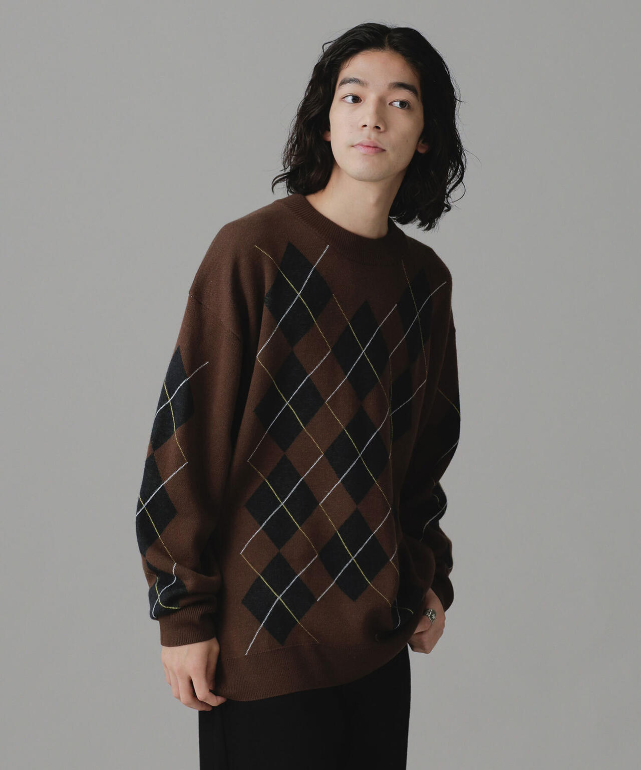 LB.03/アーガイルクルーネックニット 6682222213