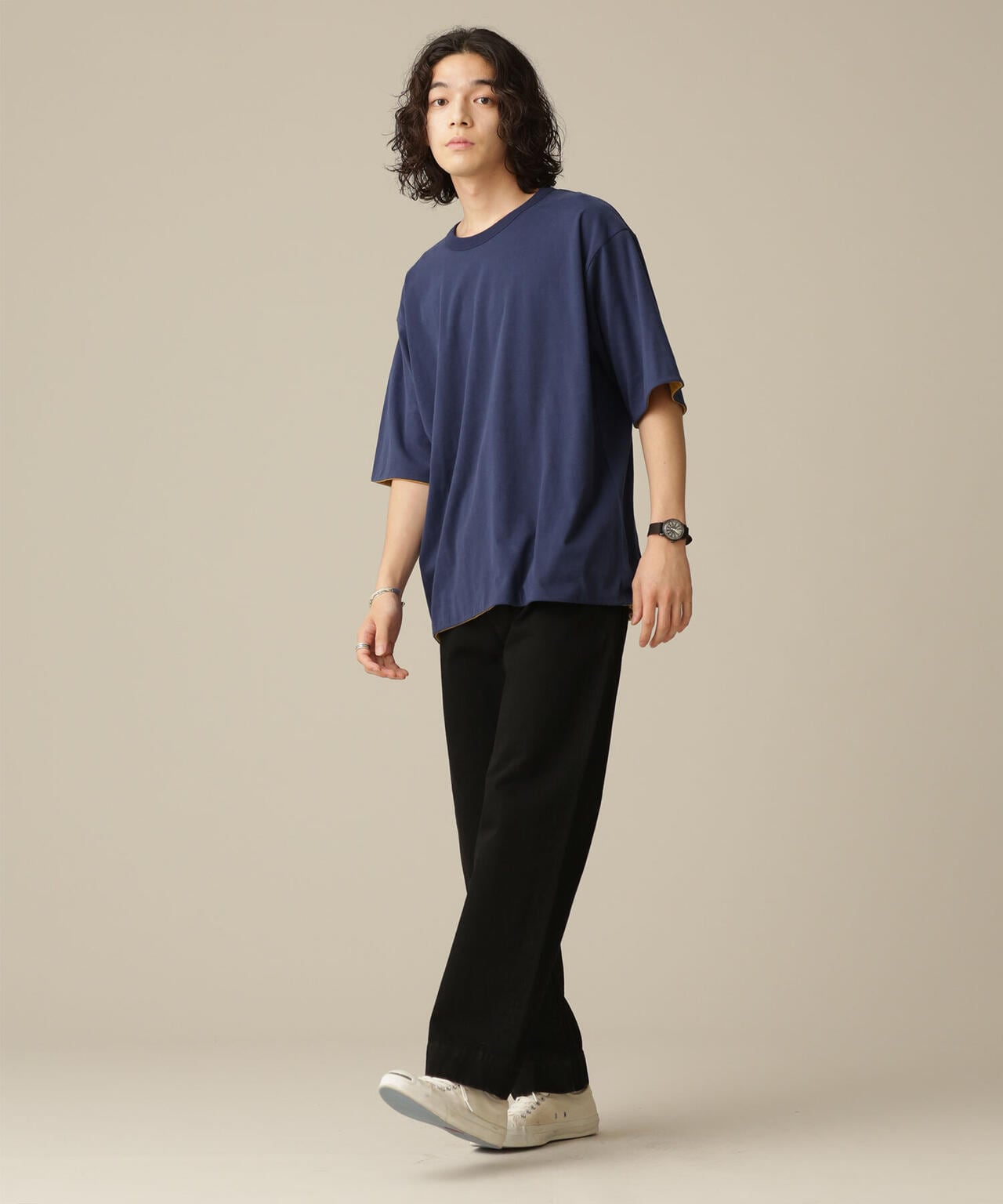 LB.03/リバーシブルクルーネックTシャツ 6682224205