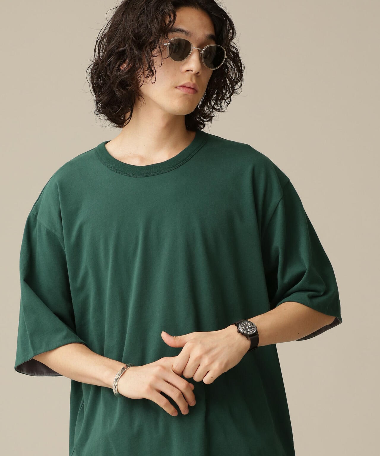 LB.03/リバーシブルクルーネックTシャツ 6682224205