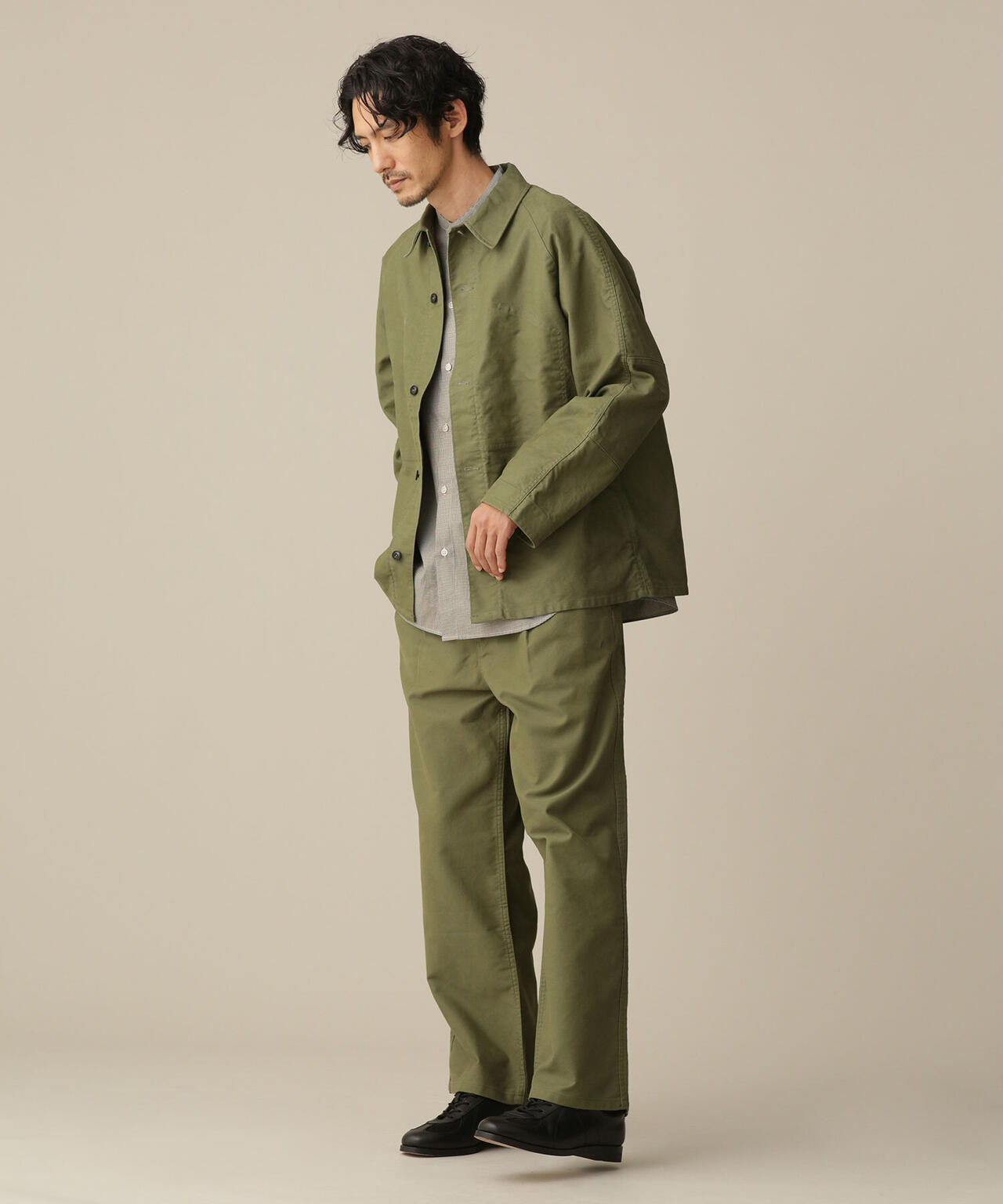 LB.03/モールスキンワンタックパンツ 6682227218