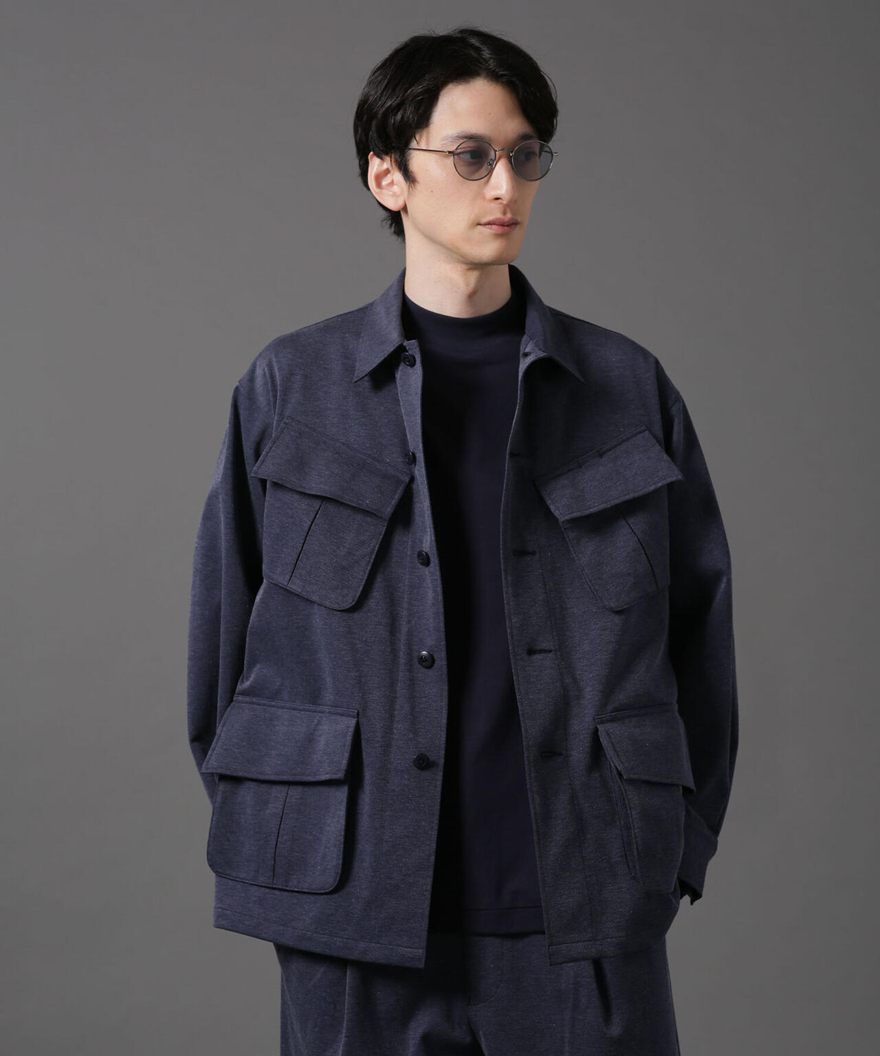 LB.01/ツイルニットフィールドジャケット 6683112205