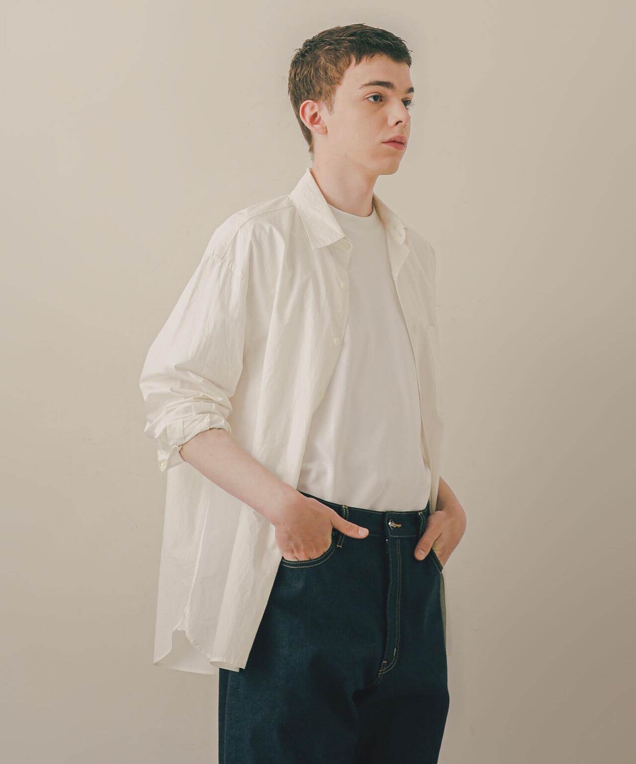 LB.03/「ESSENTIAL LINE」デタッチャブルカラーシャツ 6683120214