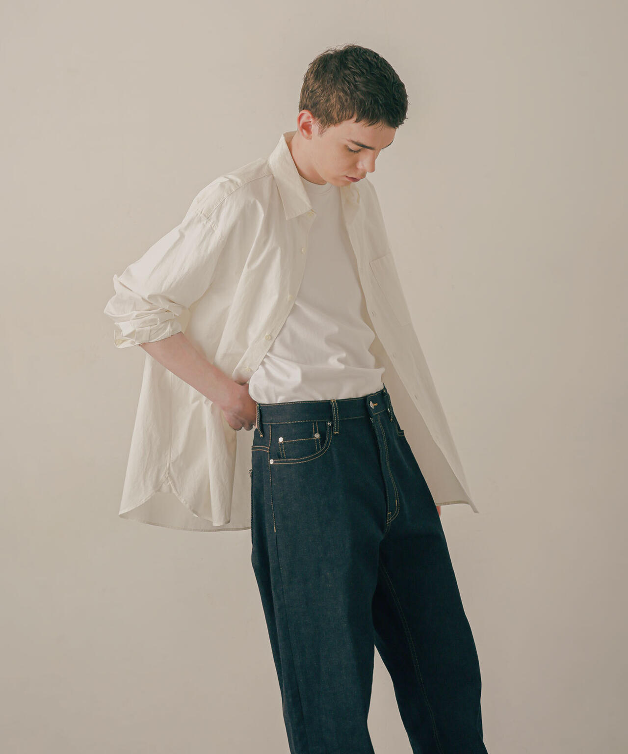 LB.03/「ESSENTIAL LINE」デタッチャブルカラーシャツ 6683120214