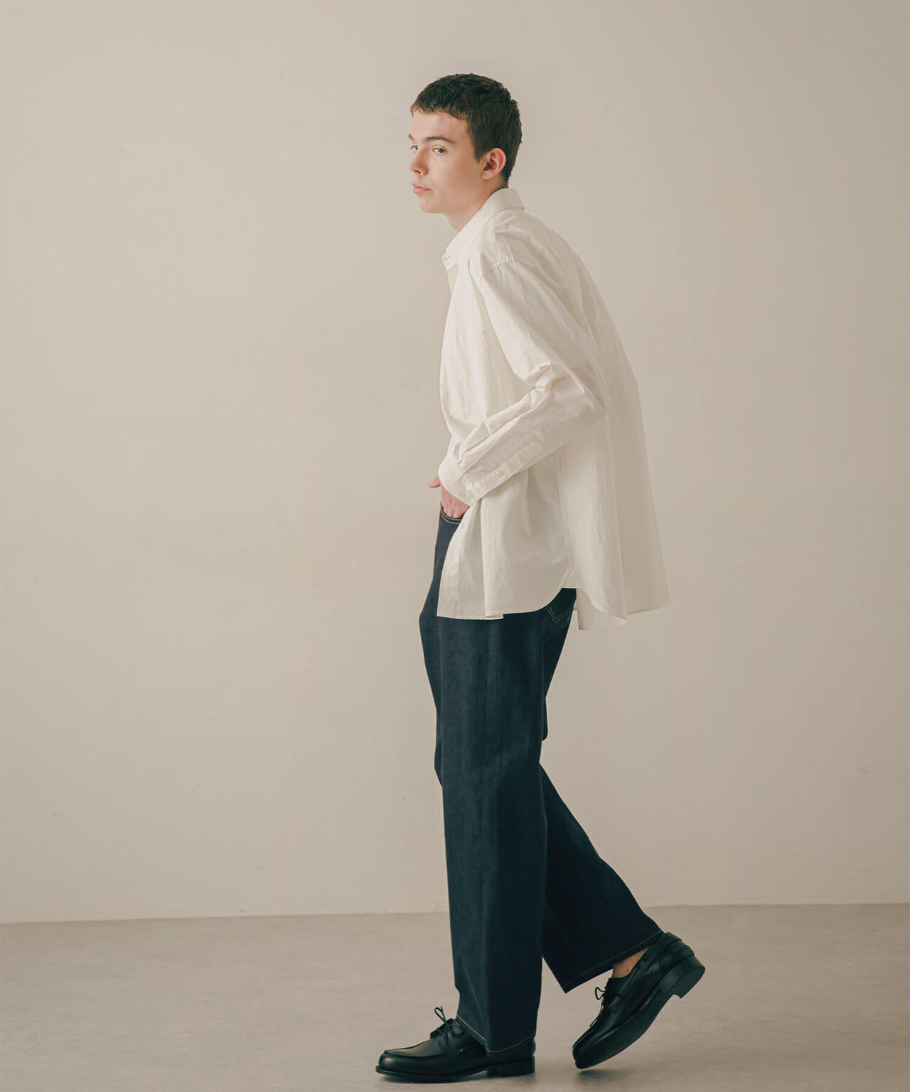 LB.03/「ESSENTIAL LINE」デタッチャブルカラーシャツ 6683120214