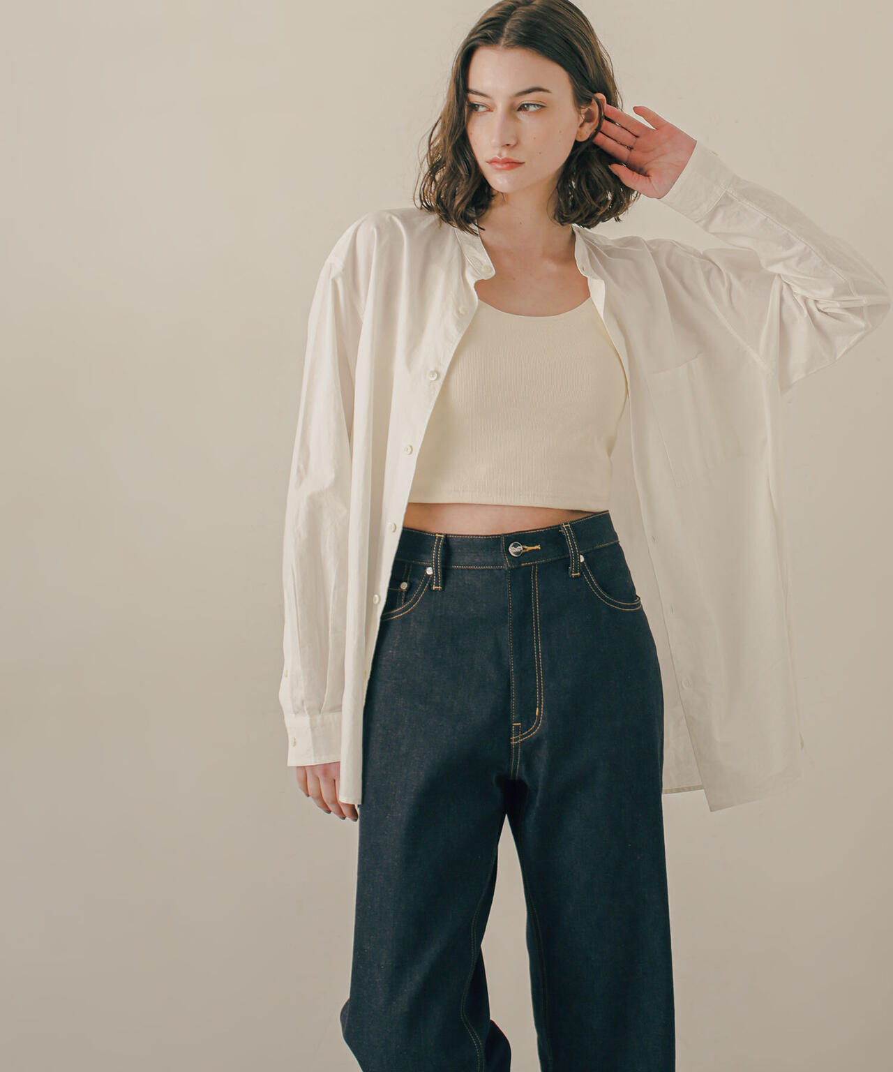 LB.03/「ESSENTIAL LINE」デタッチャブルカラーシャツ 6683120214