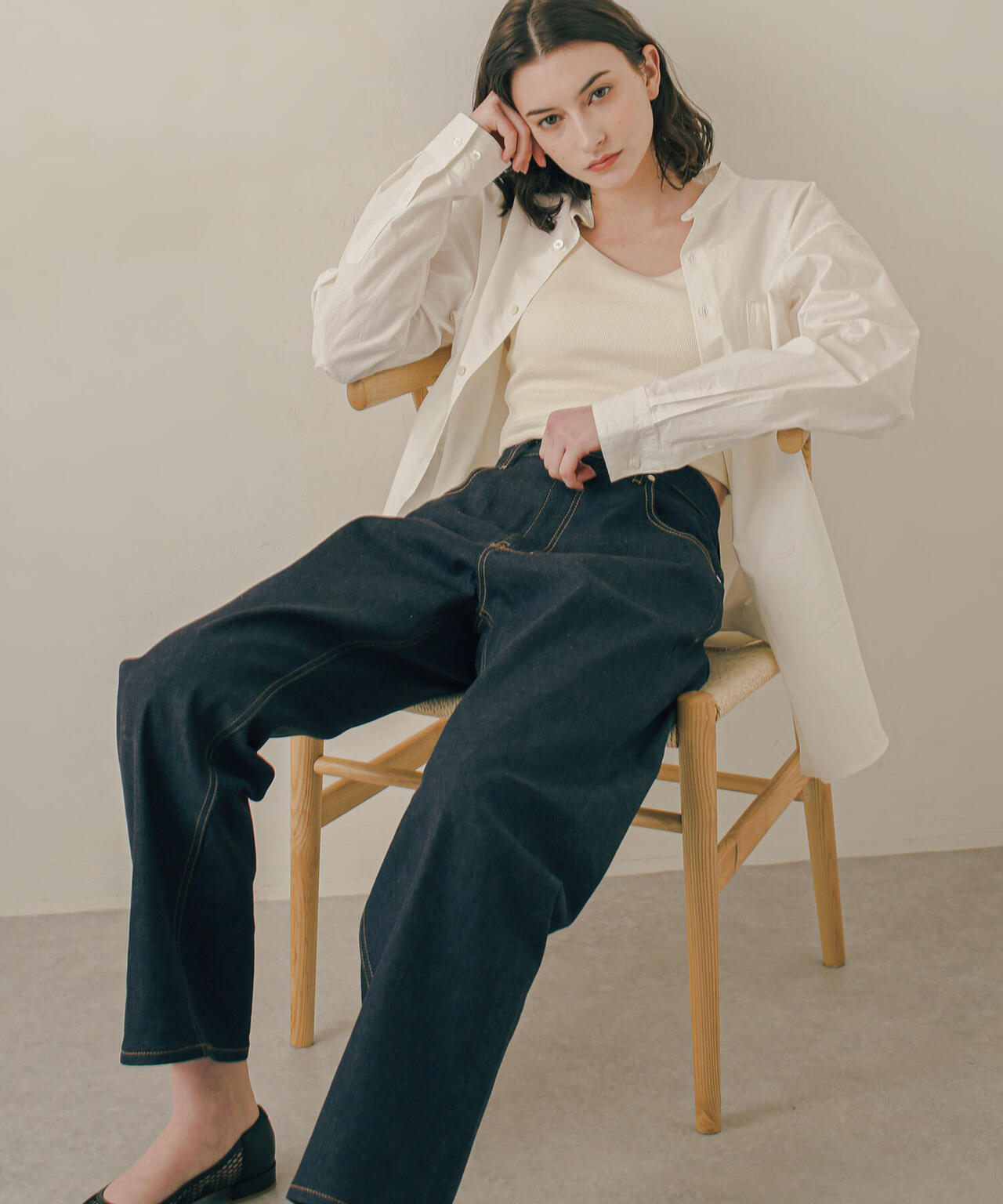 LB.03/「ESSENTIAL LINE」デタッチャブルカラーシャツ 6683120214