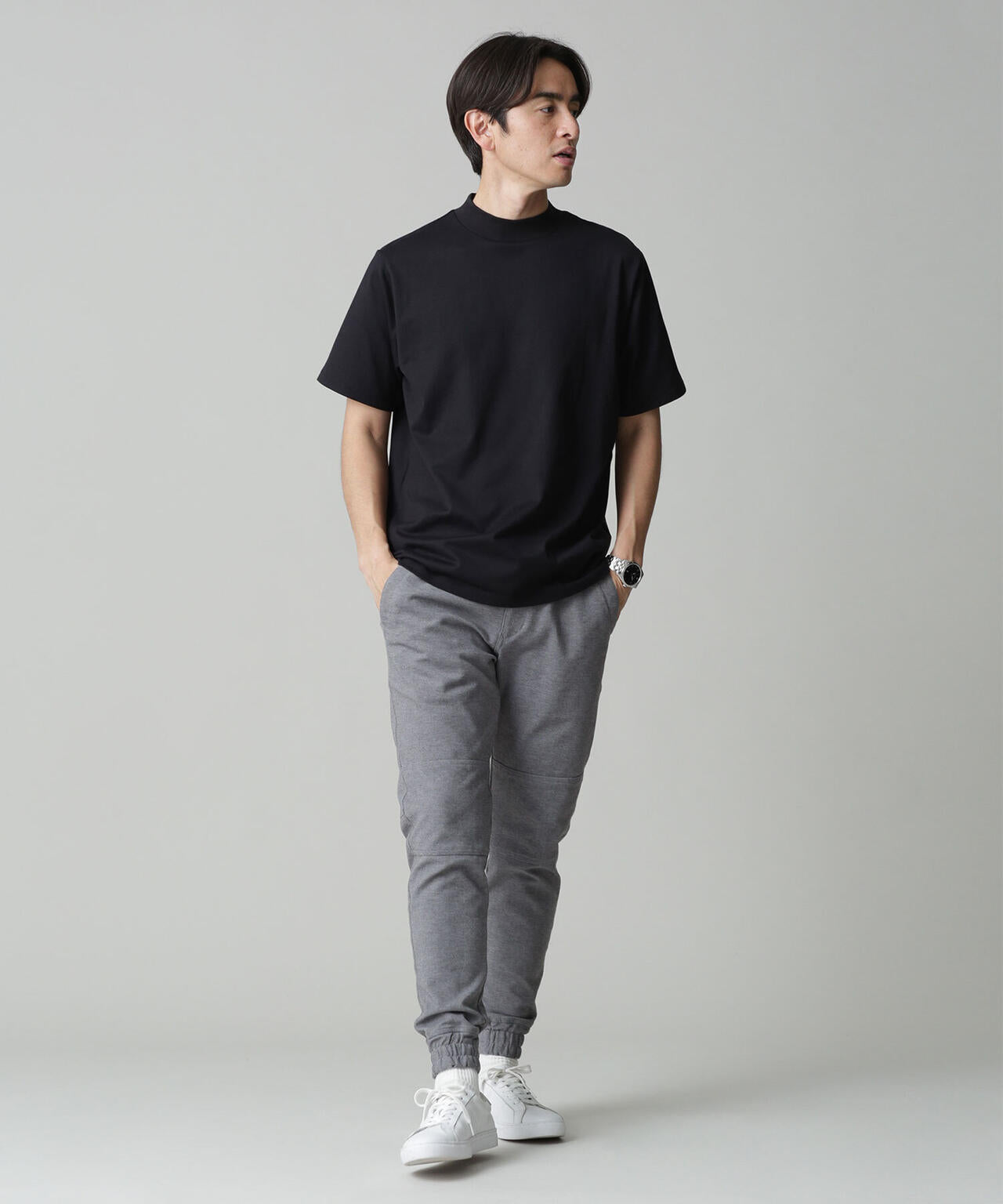 LB.03/Anti Soaked 汗染み防止 モックネックTシャツ 6683124203