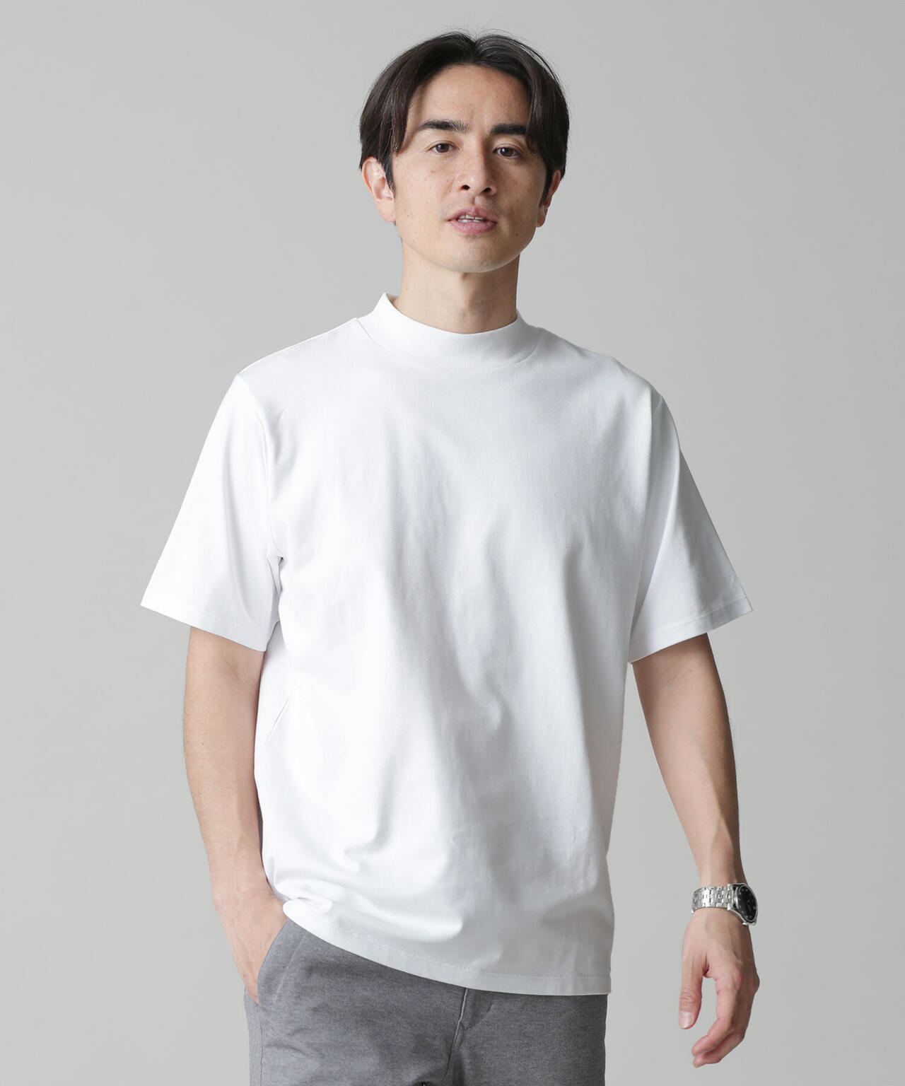 LB.03/Anti Soaked 汗染み防止 モックネックTシャツ 6683124203