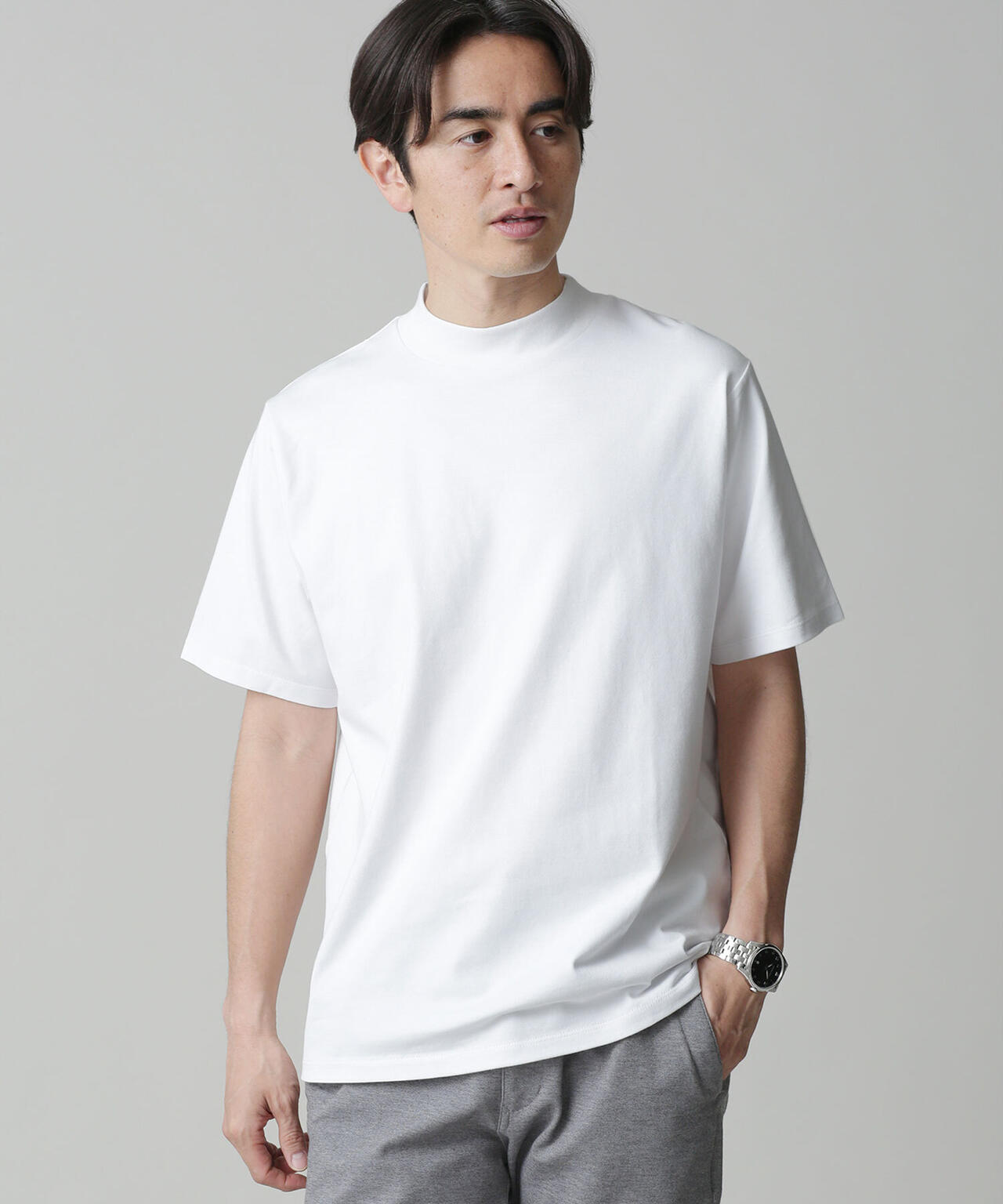 LB.03/Anti Soaked 汗染み防止 モックネックTシャツ 6683124203