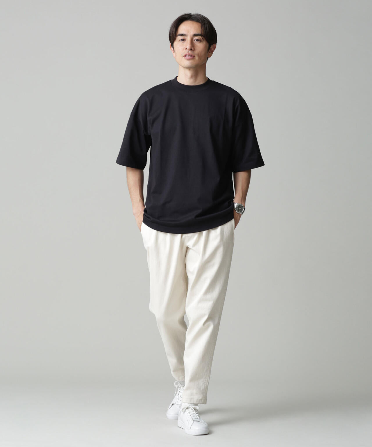 Anti Soaked 汗染み防止 クルービッグTシャツ 6683124204