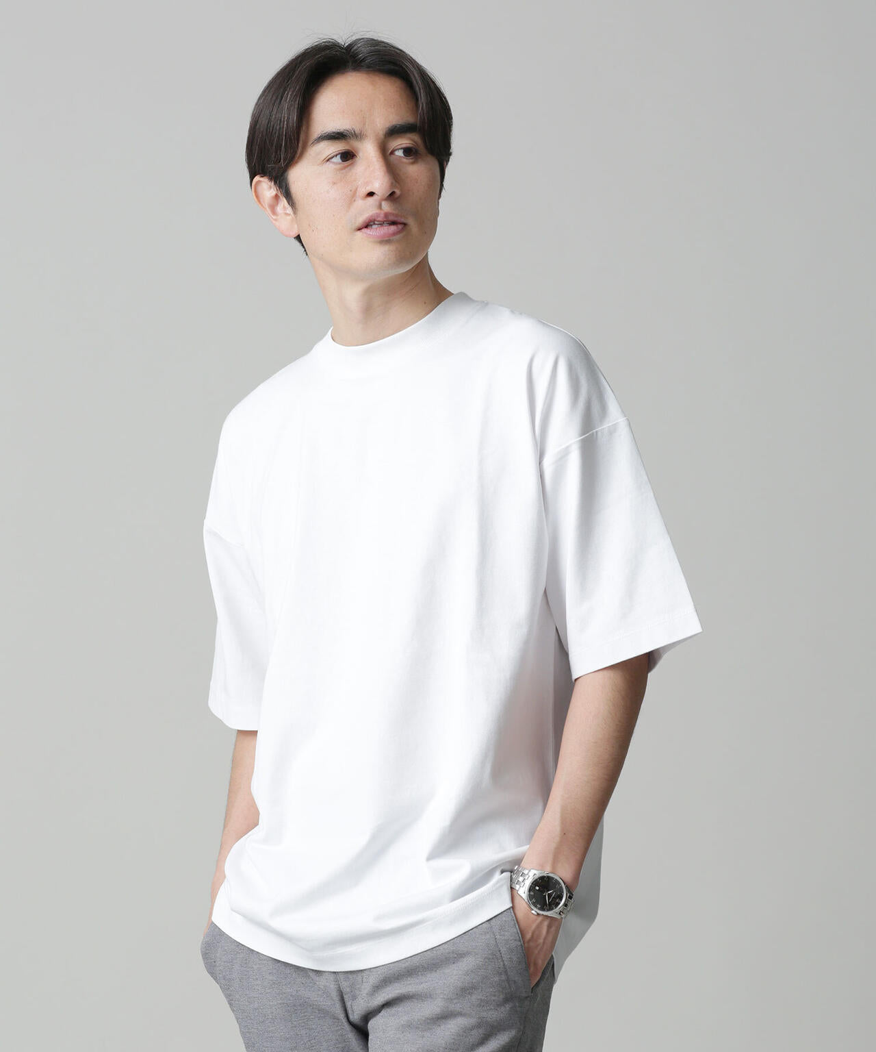 Anti Soaked 汗染み防止 クルービッグTシャツ 6683124204