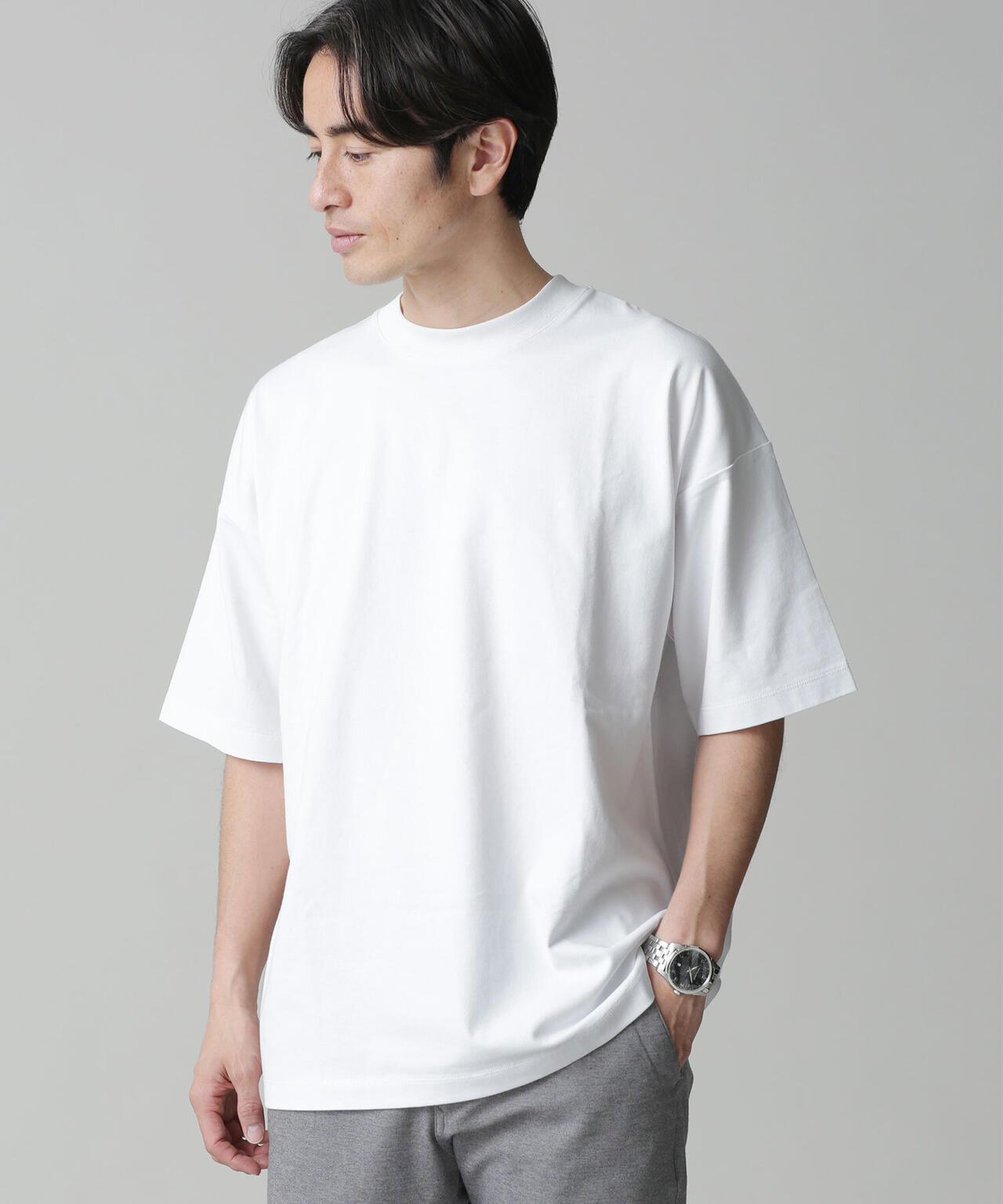 Anti Soaked 汗染み防止 クルービッグTシャツ 6683124204
