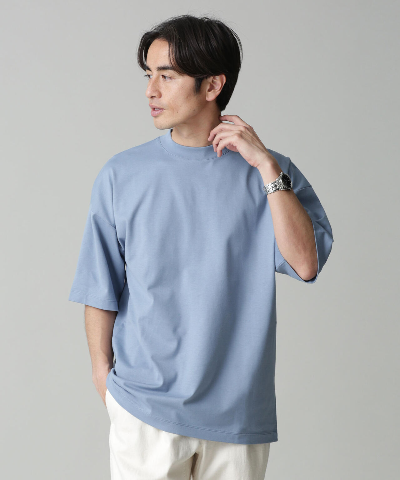 Anti Soaked 汗染み防止 クルービッグTシャツ 6683124204